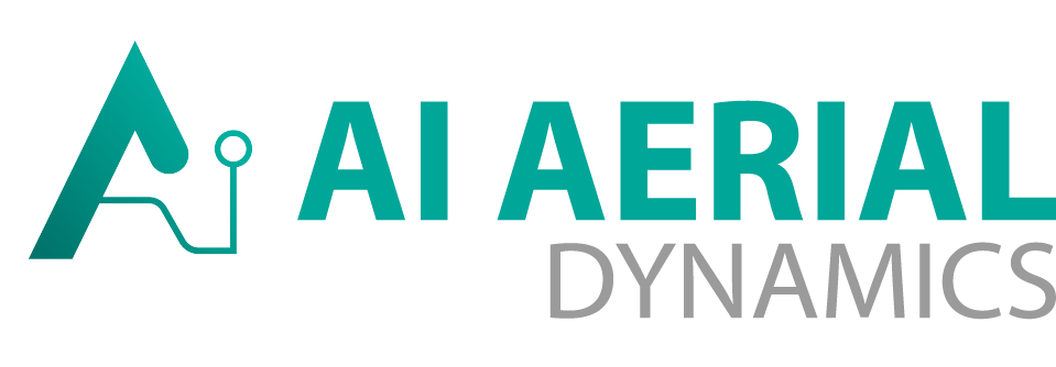 a greenish logo of AI Aerial Dynamics ,the best UAV aerial and Ai robotics company in Kochi