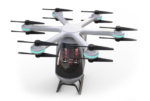 AI intelligent 16 rotor UAV drone. Premium edition drone named GARUD_80 . Payload of 80 kg and up to 60 minutes flight time.